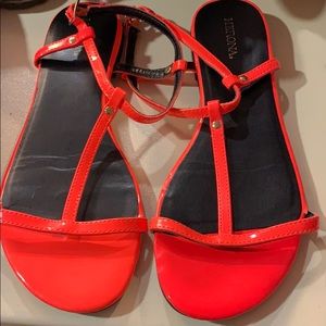 Orange sandals